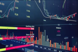 Gráfico de análise de dados financeiros